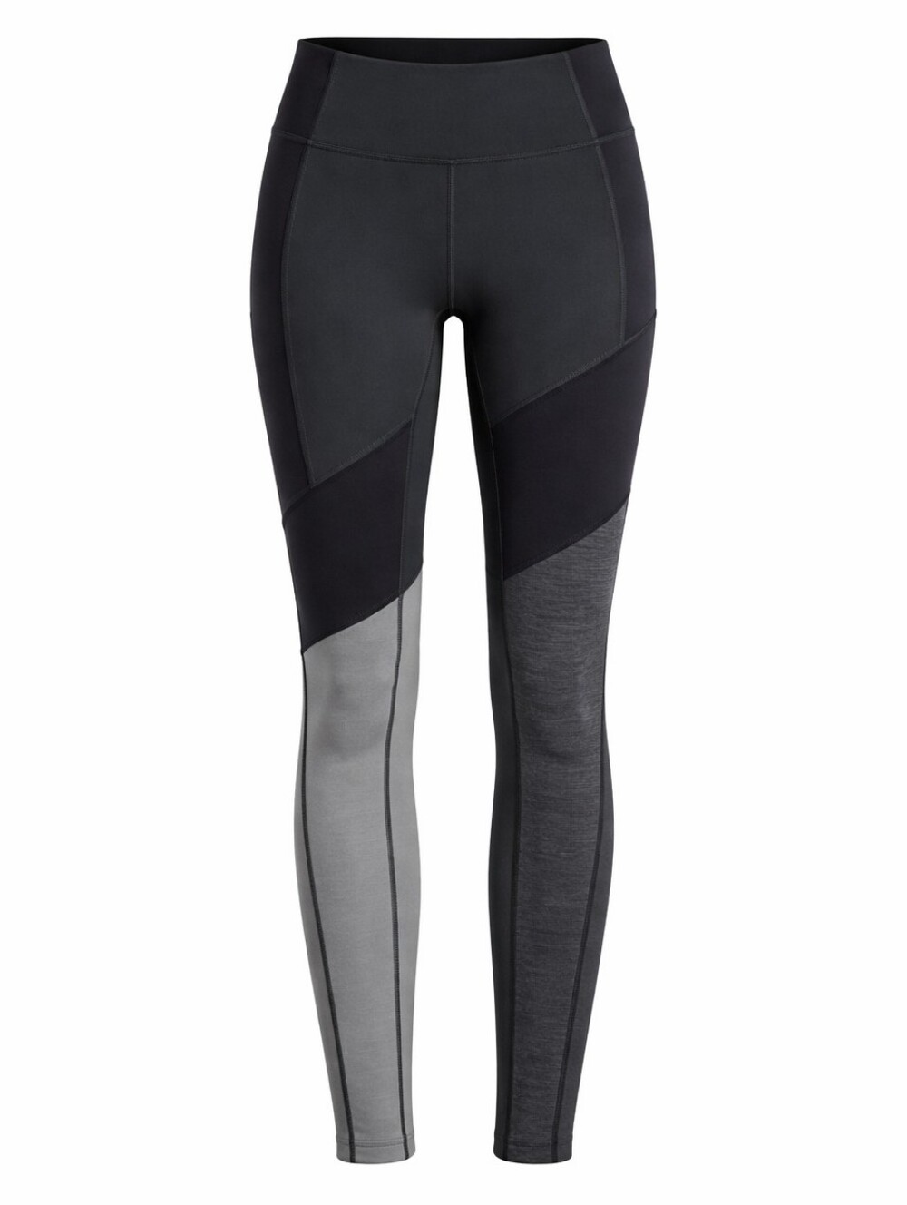Under armor colorblock Gray BLACK yoga workout leggings fitted Small  Hot